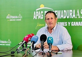 El presidente de APAG Extremadura Asaja, Juan Metidieri, en una imagen de archivo.