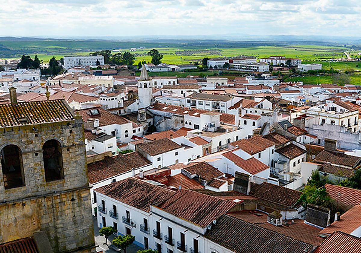 Vista aérea de Olivenza