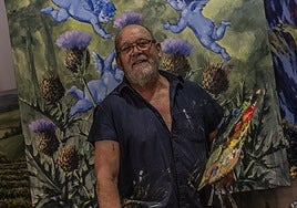 Ramón de Arcos, en su estudio.