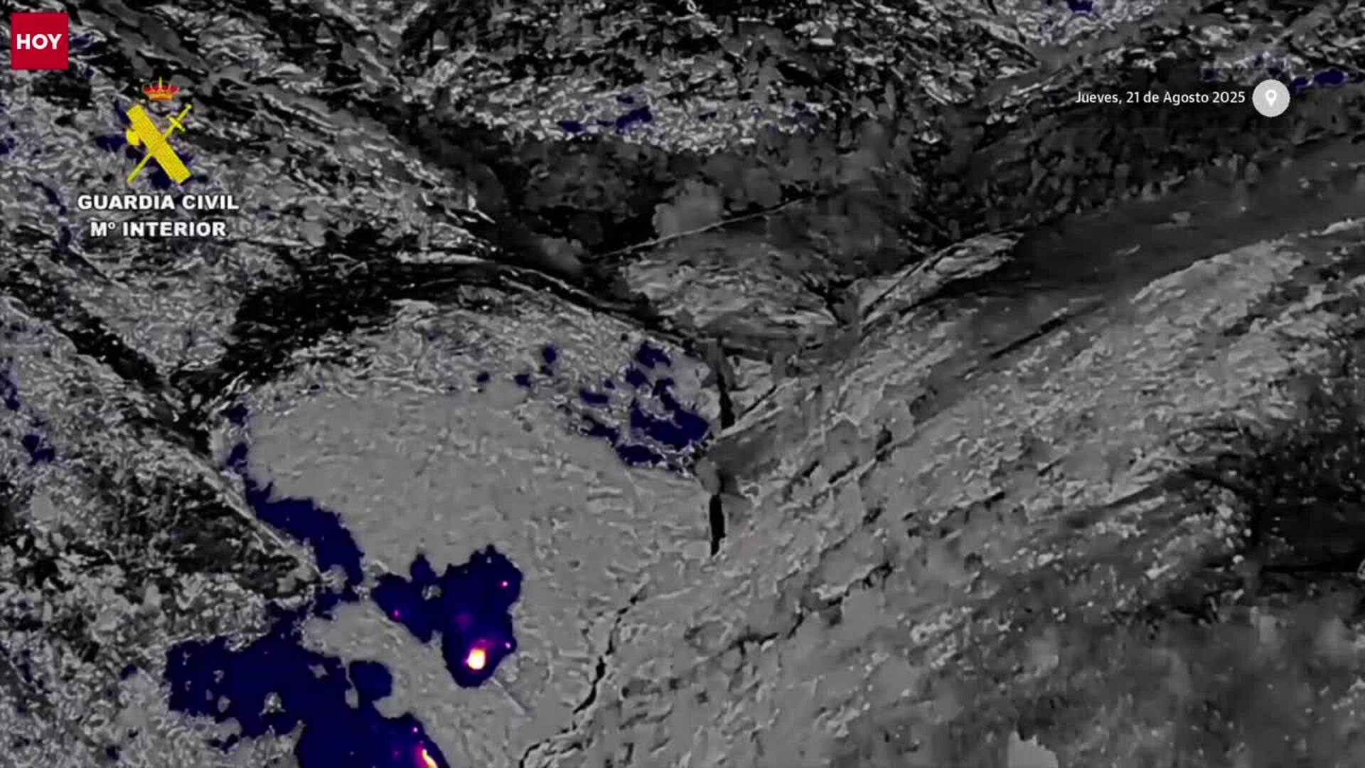 Así trabaja la unidad especial de drones de la Guardia Civil en el incendio de Jarilla