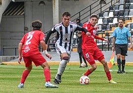 Dani Cordero durante un partido.
