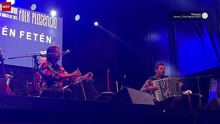 Concierto de Fetén Fetén en el Festival Folk de Plasencia