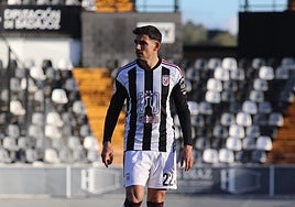 David Grande durante un partio en el Nuevo Vivero.