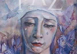 Cartel anunciador de la procesión extraordinaria de la Virgen.