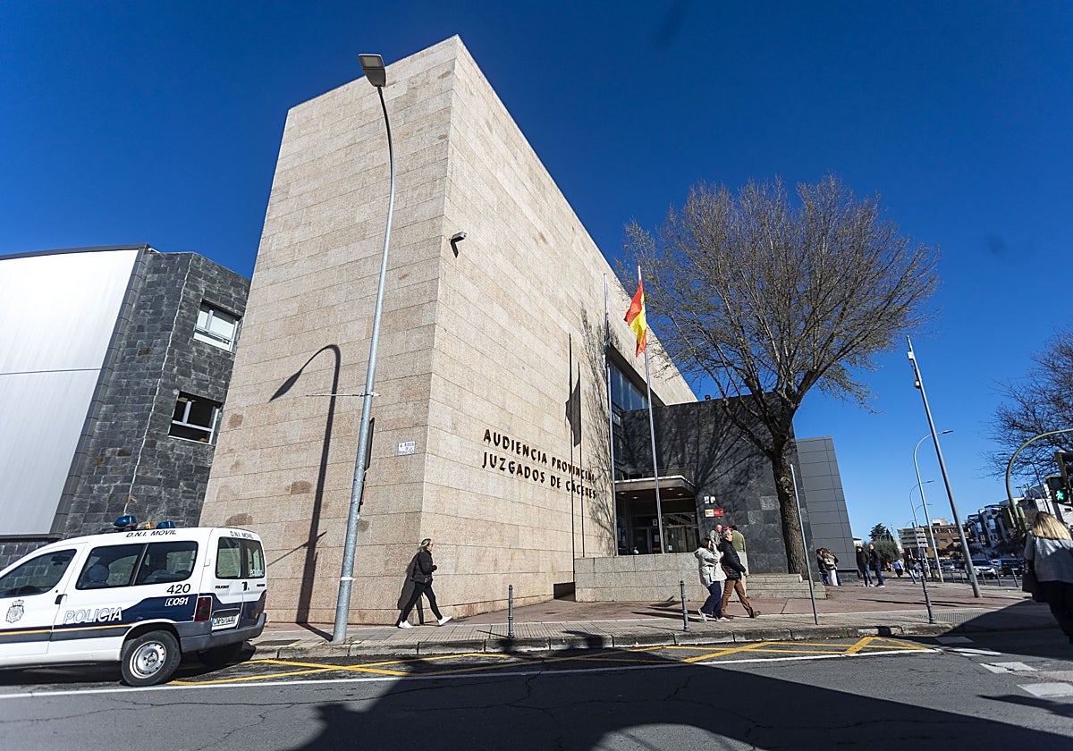 Imagen de archivo de los juzgados de Cáceres.