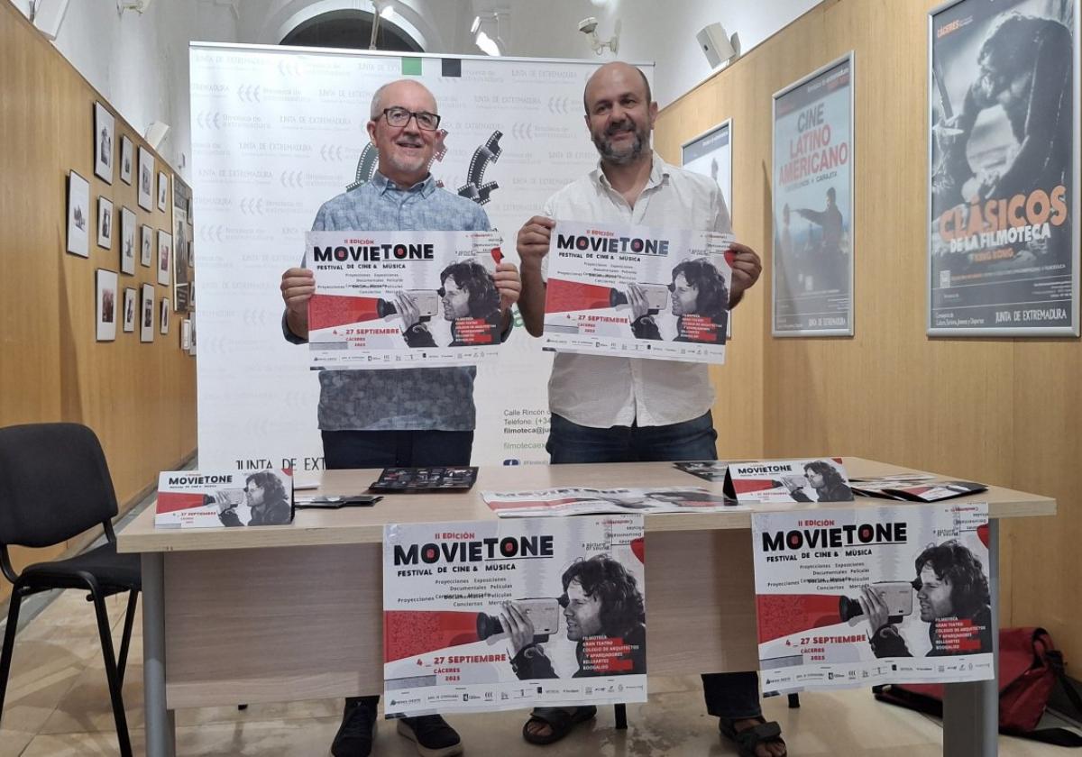 Antonio Gil y Jerónimo García este lunes en la presentación.