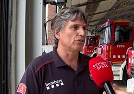 Ferrán García, subinspector del cuerpo de Bomberos de Cataluña.