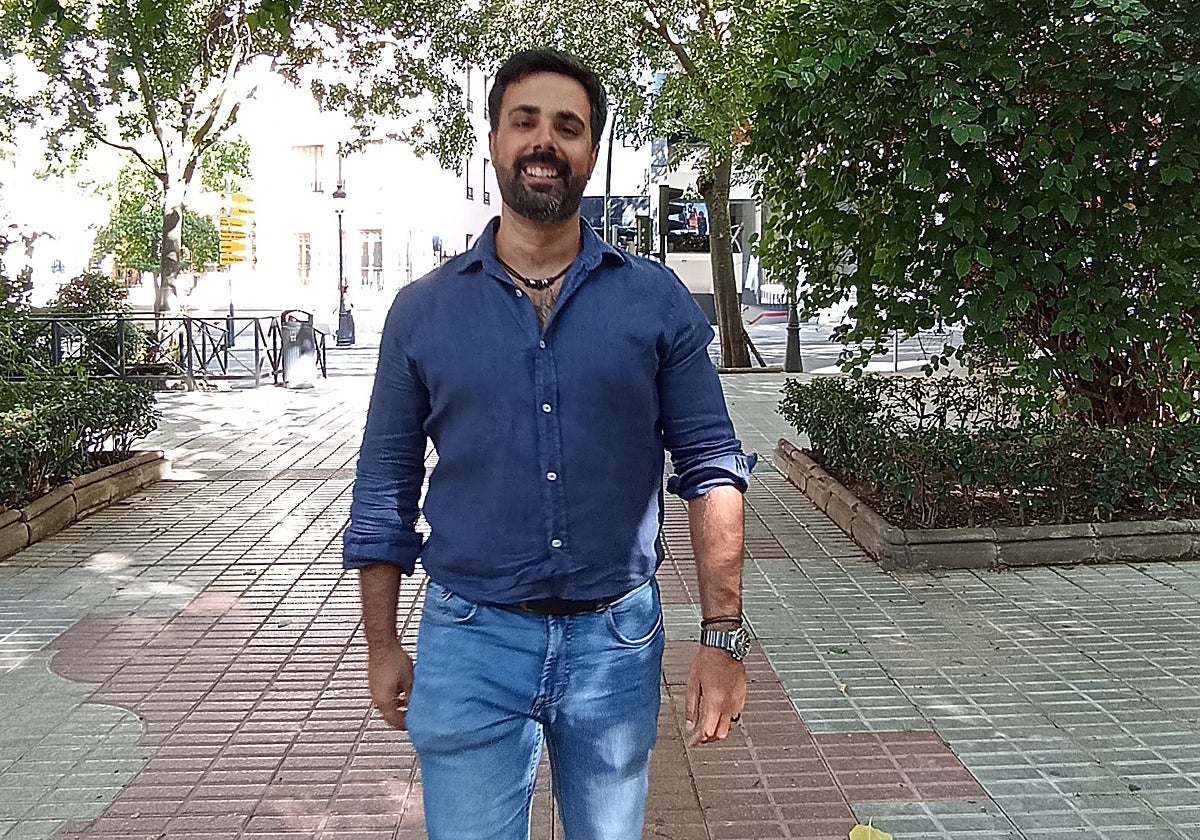 El científico Rodrigo García Valiente fotografiado el pasado jueves en Cáceres.