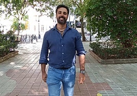 El científico Rodrigo García Valiente fotografiado el pasado jueves en Cáceres.