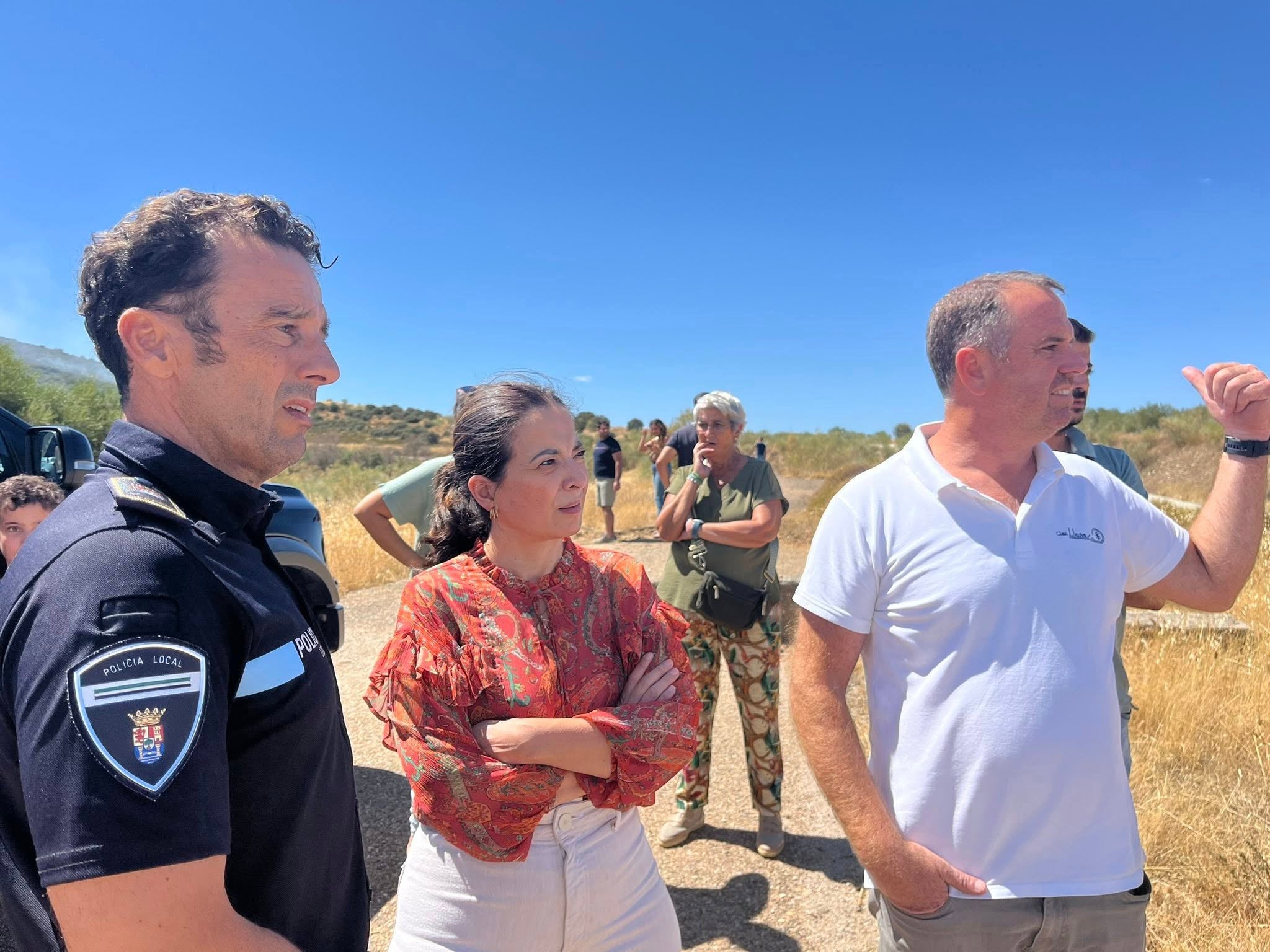 El incendio forestal de Don Benito, en imágenes