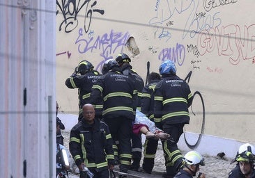 El fatal accidente en un elevador, en imágenes