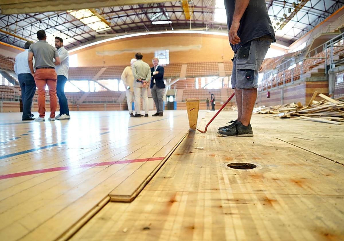 Arrancan las obras de la pista central de La Granadilla