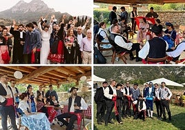 Imagen de los invitados de la boda