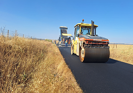 Imagen de las obras de mejora en la primera fase.