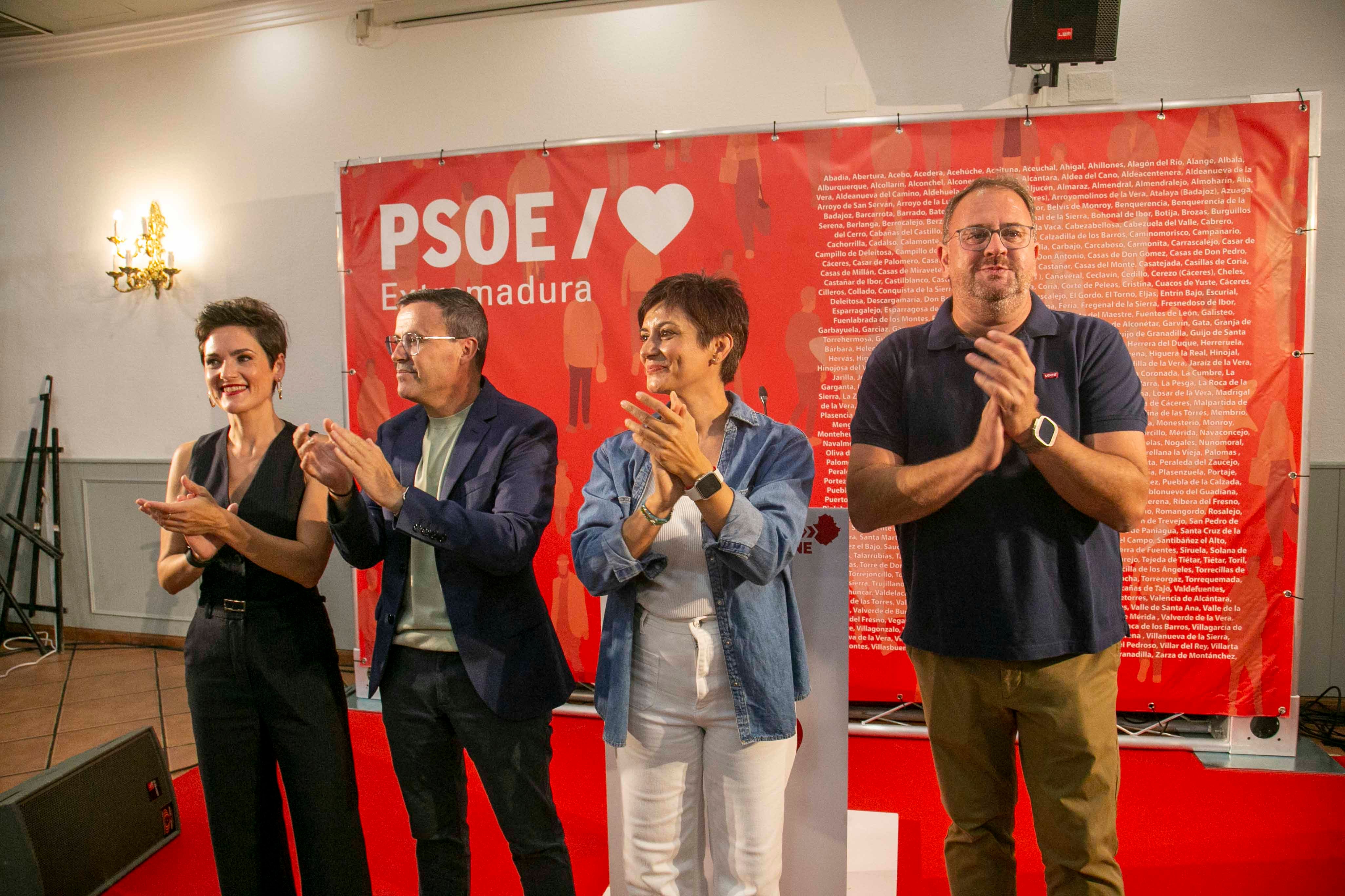 Raquel Puerto, Miguel Ángel Gallardo, Isabel Rodríguez y Antonio Rodríguez Osuna.