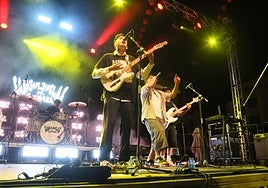 Sanguijuelas del Guadiana durante su actuación en la Plaza de España.