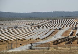 Plantas fotovoltaicas en la provincia de Badajoz.
