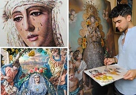 Así son las pinturas de Pedro Castro, el artista que hará el cartel oficial de la Semana Santa de Badajoz 2026