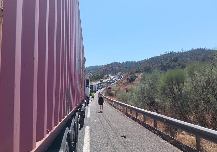 Retenciones en la A-66 por presencia de una vaca en la calzada