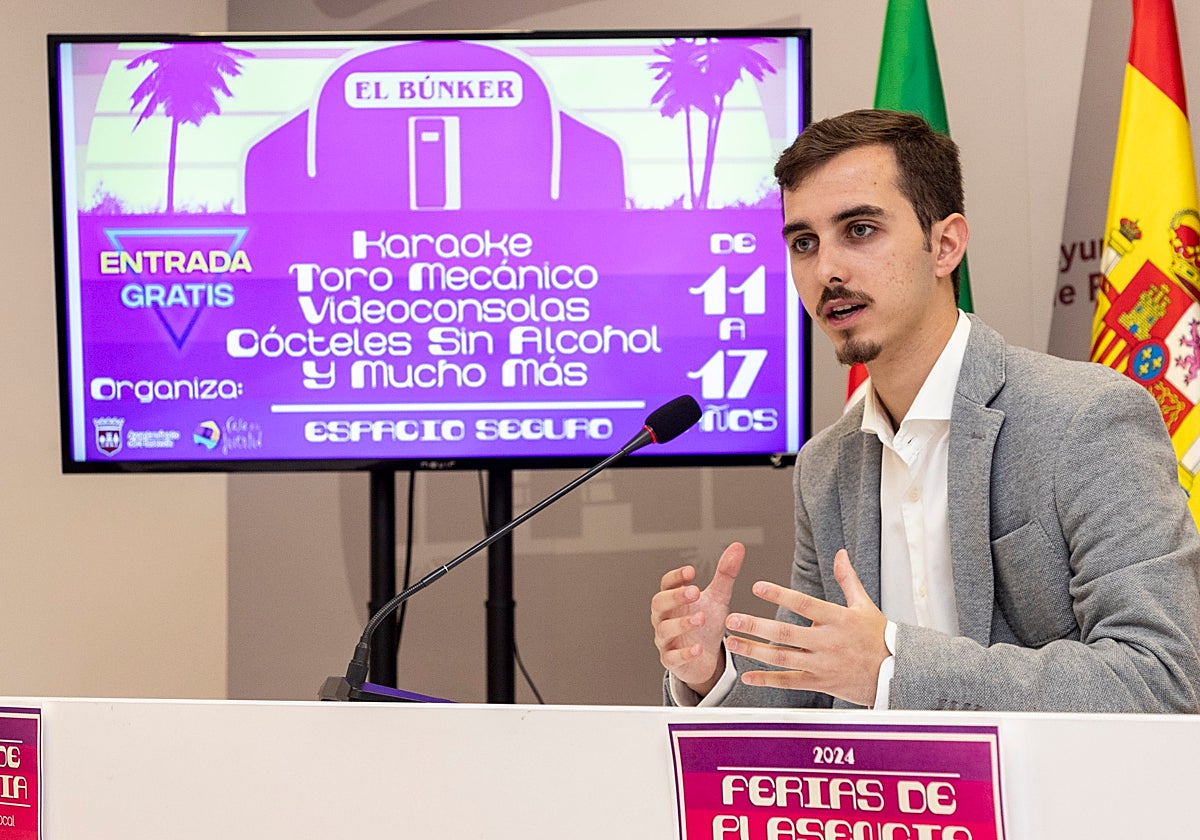 Alberto Belloso, concejal de Juventud del Ayuntamiento de Plasencia.