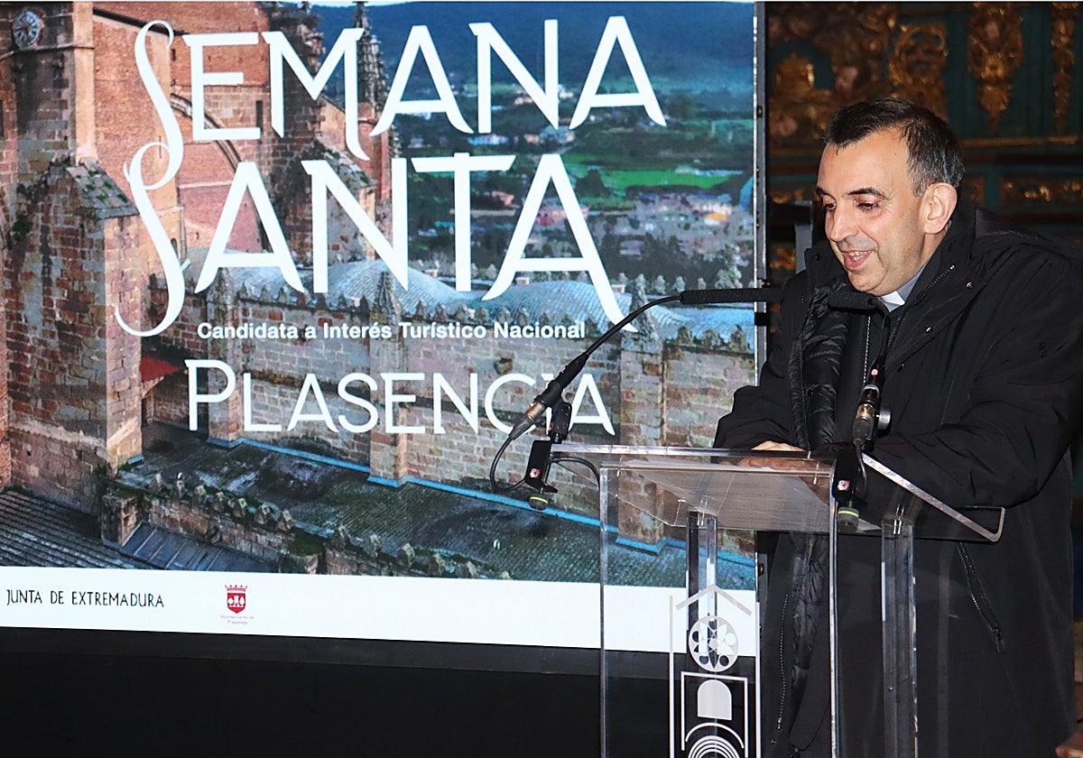 Ernesto Brotóns, en la presentación de la Semana Santa 2025 el pasado mes de marzo.