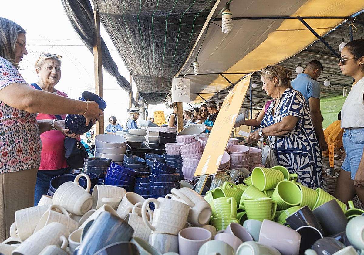 Ambiente en la primera jornada de la feria de San Mateo de Elvas.