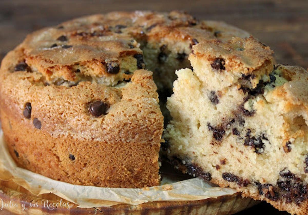 Bizcocho casero con chocolate