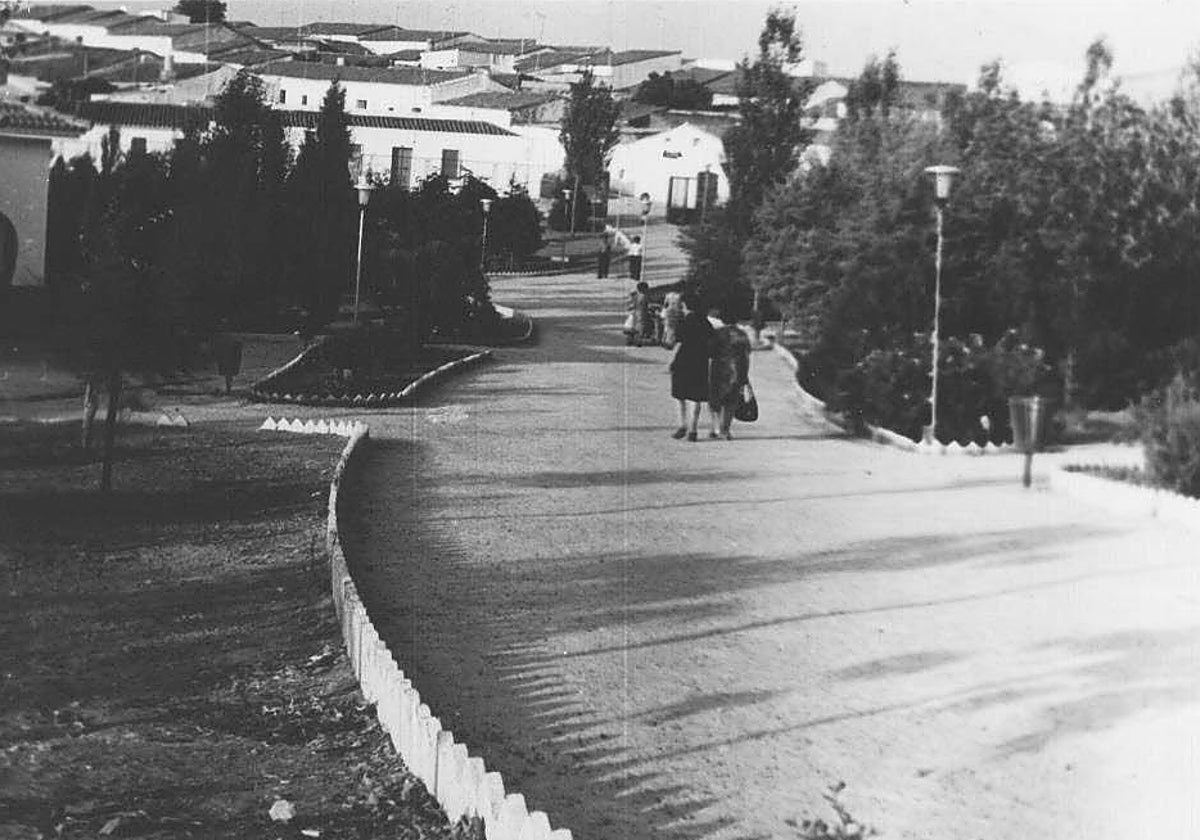 Imagen antigua de Los Santos de Maimona.