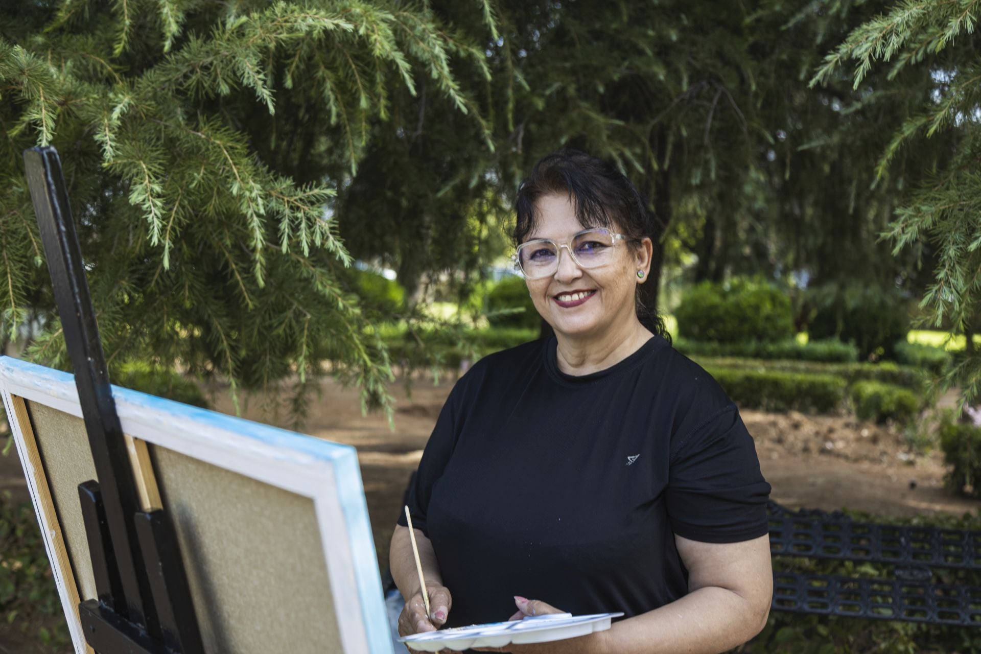 Así son los cuadros de la 26 edición del concurso al aire libre de Badajoz