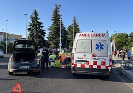 Accidente de tráfico en Badajoz.
