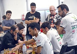 Los jugadores del Magic durante las partidas del Campeonato de España de Ajedrez Rápido.