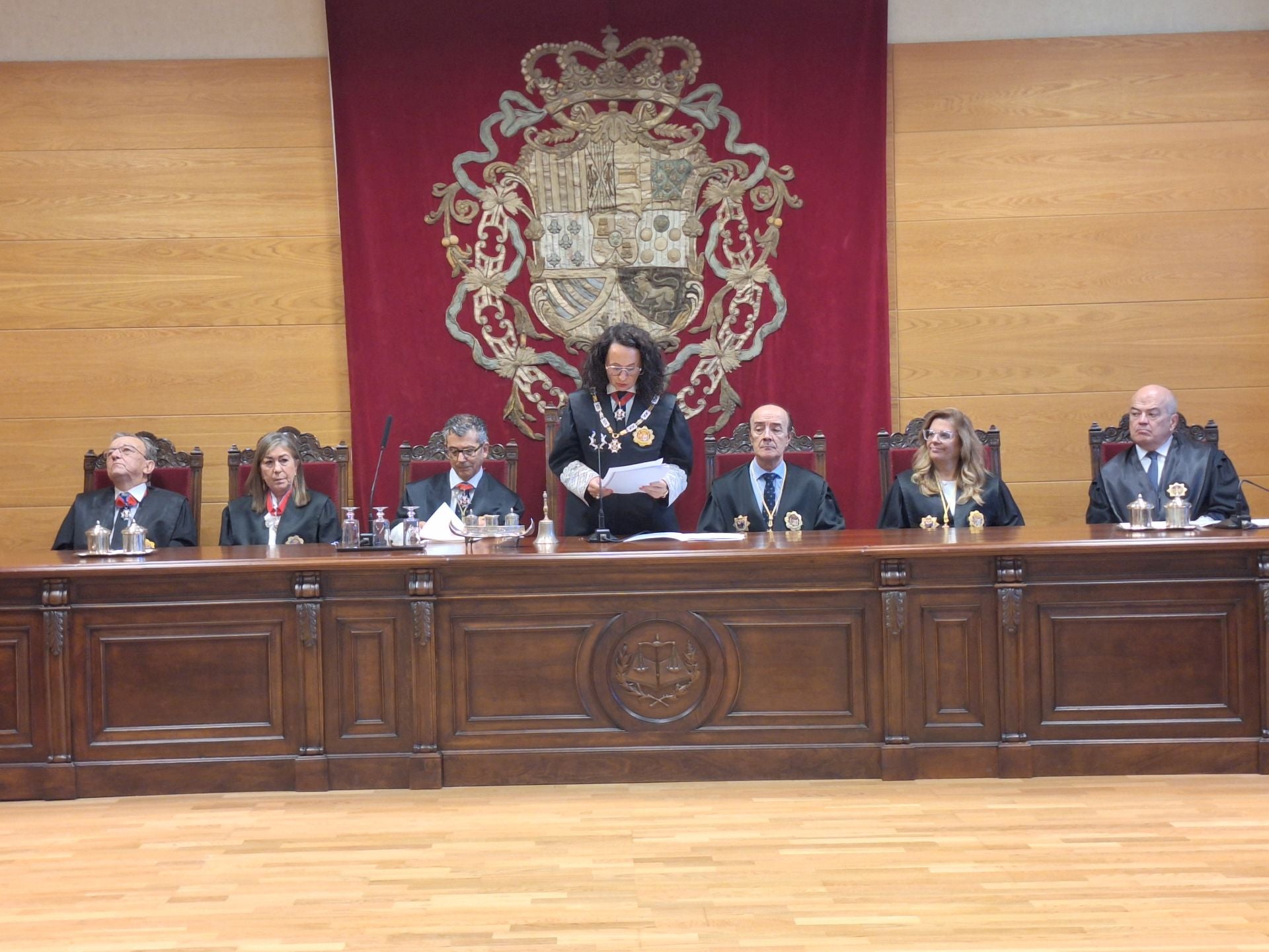 La presidenta del Tribunal Superior de Justicia de Extremadura, María Félix Tena Aragón, en la Apertura del Año Judicial 2025-2026.