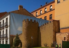 Infografía del mural, diseñada por el PSOE, que se ubicará en  la Puerta Talavera.