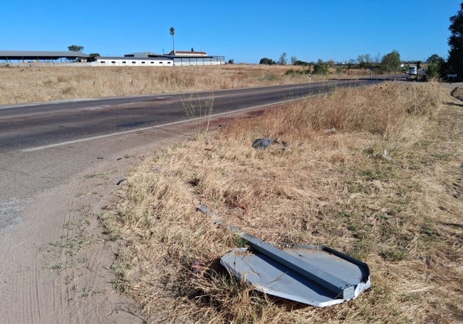 Lugar donde ha tenido lugar el accidente esta madrugada.