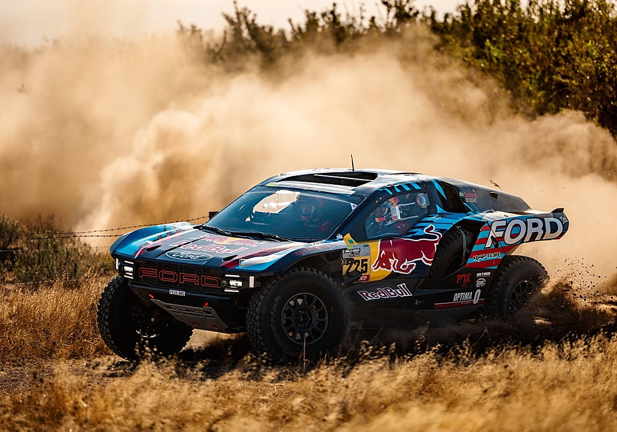 Carlos Sainz durante su participación en la prueba.