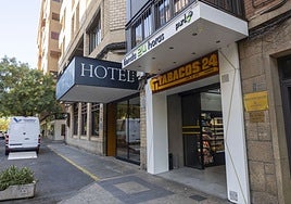 ona donde se produjo la pelea mortal el pasado domingo en el centro de Cáceres.