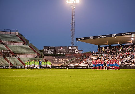 Estadio Romano antes del Mérida-Algeciras del curso pasado.