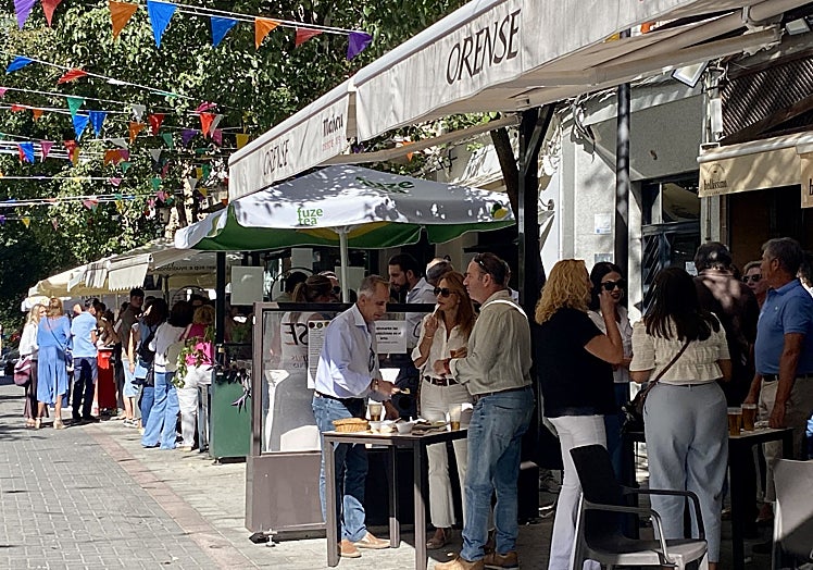 Ambiente este viernes en la calle Ciriaco Benavente de Cáceres.