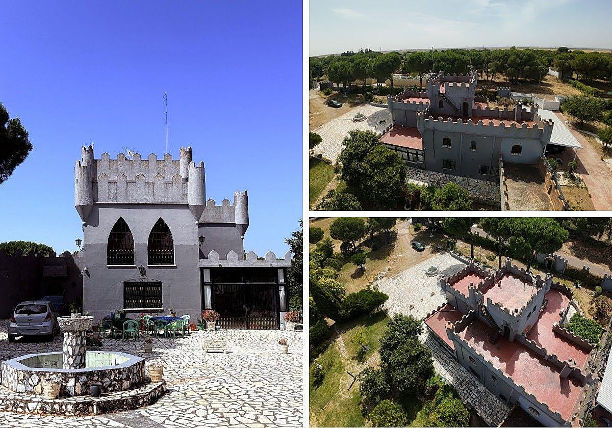 El curioso 'chalet-castillo' a un paso de Badajoz que recuerda a una fortaleza: ahora busca dueño