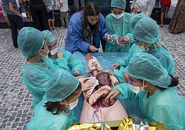 Uno de los talleres de la Noche de los Investigadores.