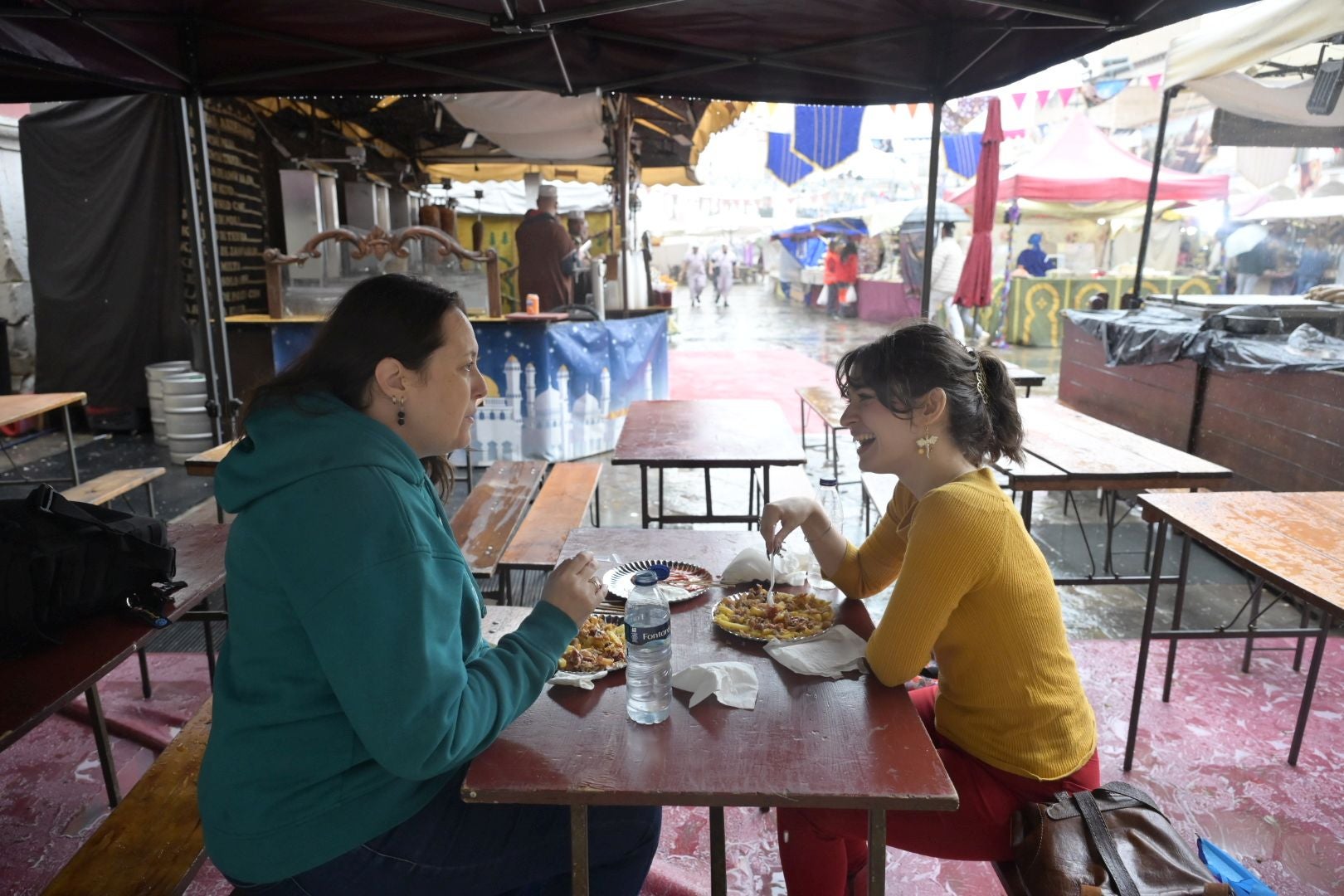 Domingo triste en Al-Mossassa, una fiesta pasada por agua