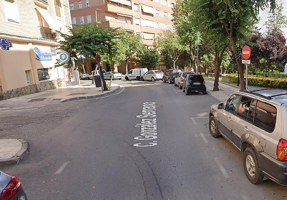 Lugar en el que ha tenido lugar el accidente entre un coche y una moto.