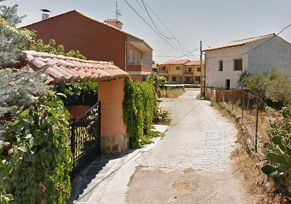 Calle de Valverde del Fresno.