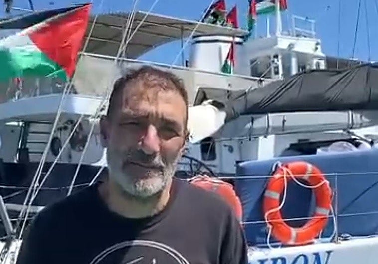 José Luis Ybot (Kurdo), extremeño de la flotilla de Gaza detenido por Israel.