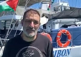 José Luis Ybot (Kurdo), extremeño de la flotilla de Gaza detenido por Israel.
