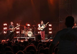 Momento de la actuación de Sanguijuelas del Guadiana.