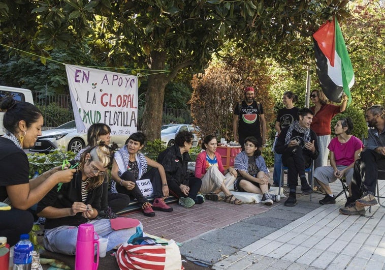 Acampados por Gaza en Badajoz: «Lo hacemos por humanidad, por los palestinos masacrados»
