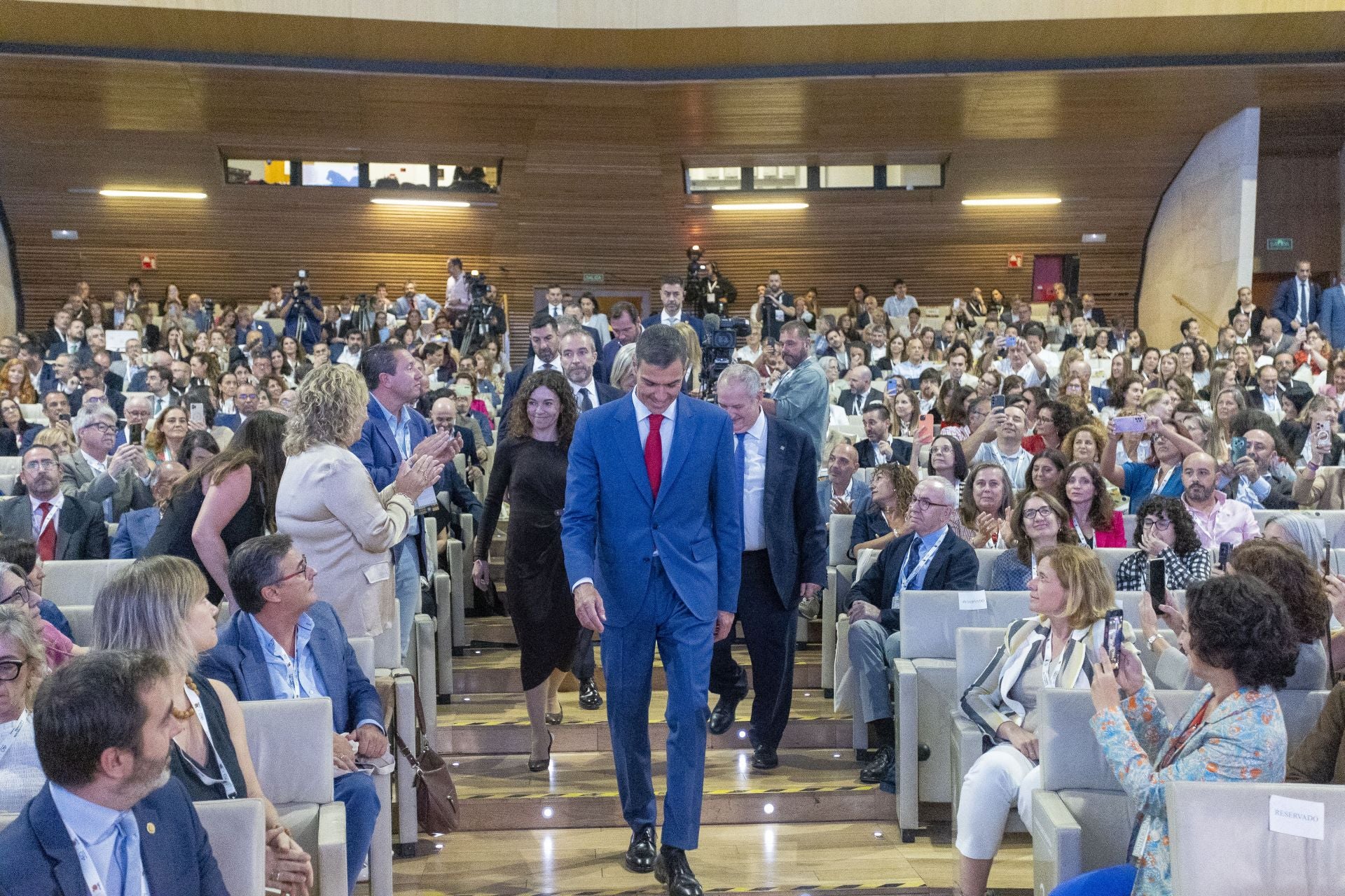 Fotos | La intervención de Pedro Sánchez en Turespaña, en imágenes