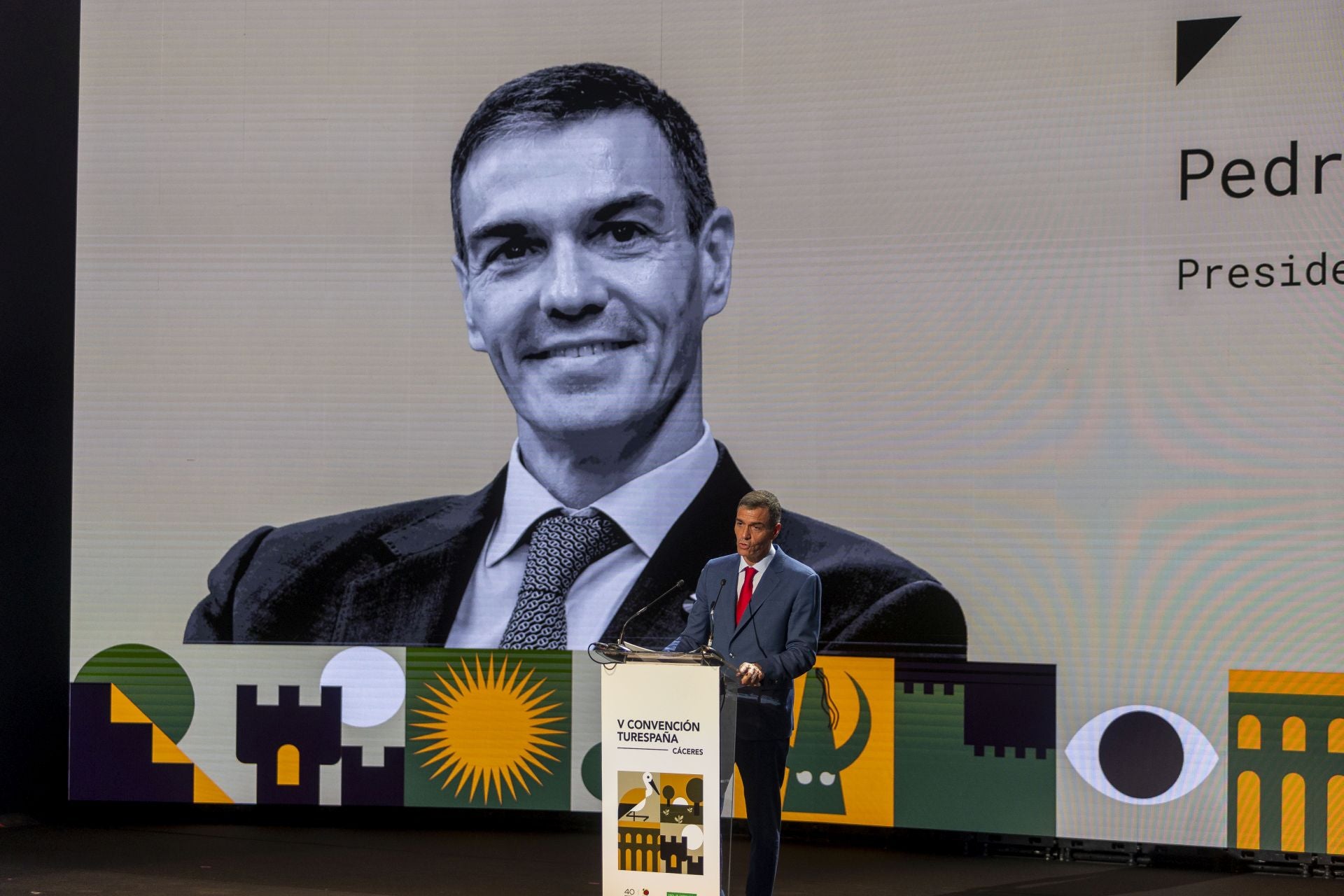 Fotos | La intervención de Pedro Sánchez en Turespaña, en imágenes