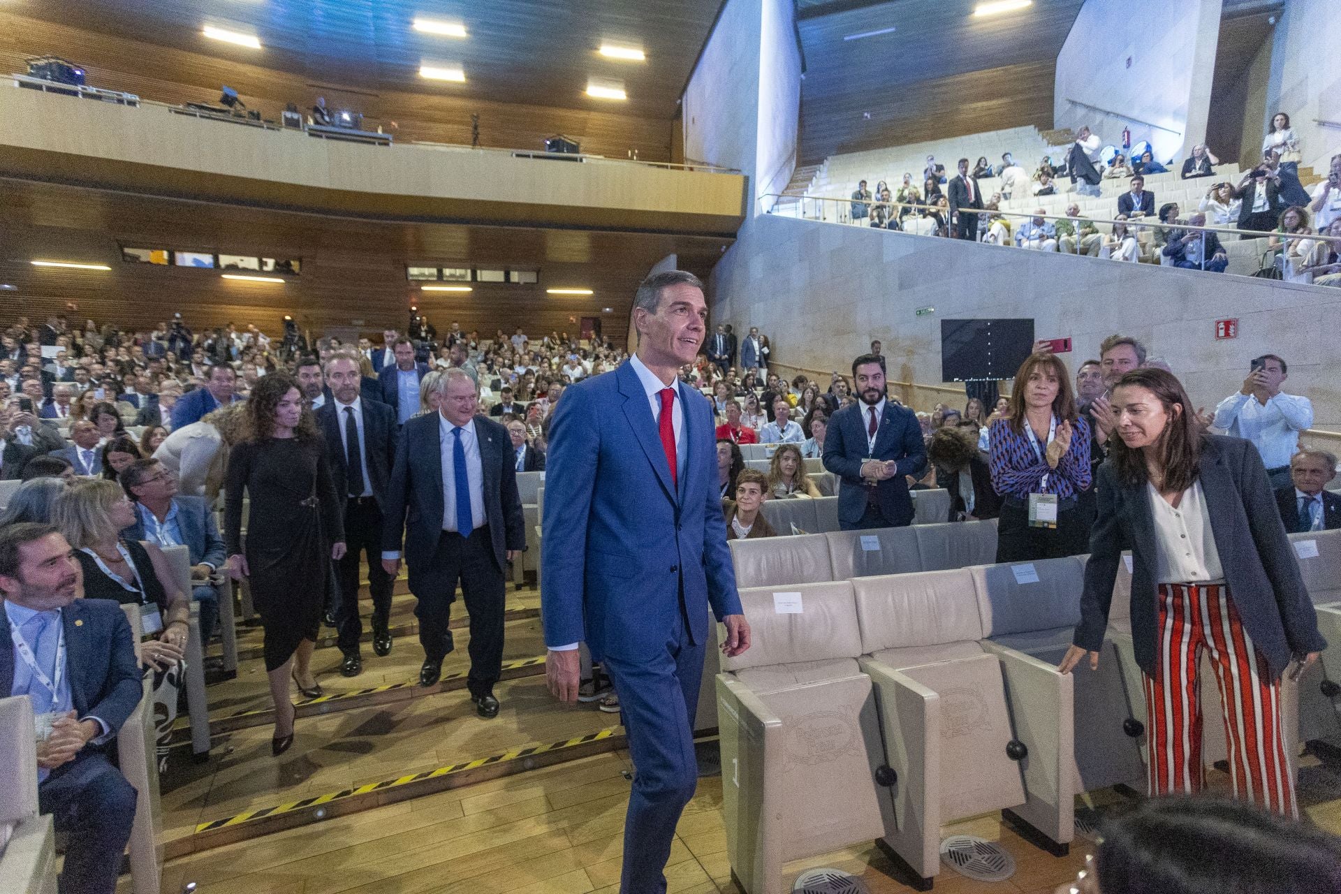Fotos | La intervención de Pedro Sánchez en Turespaña, en imágenes